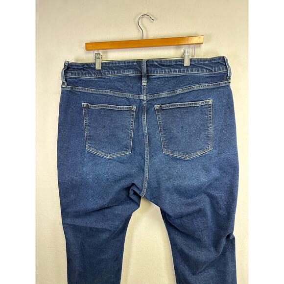 Woman's J. Crew Straight Jeans -‎ Size 35 Dark Wash Everyday Denim - Picture 7 of 9